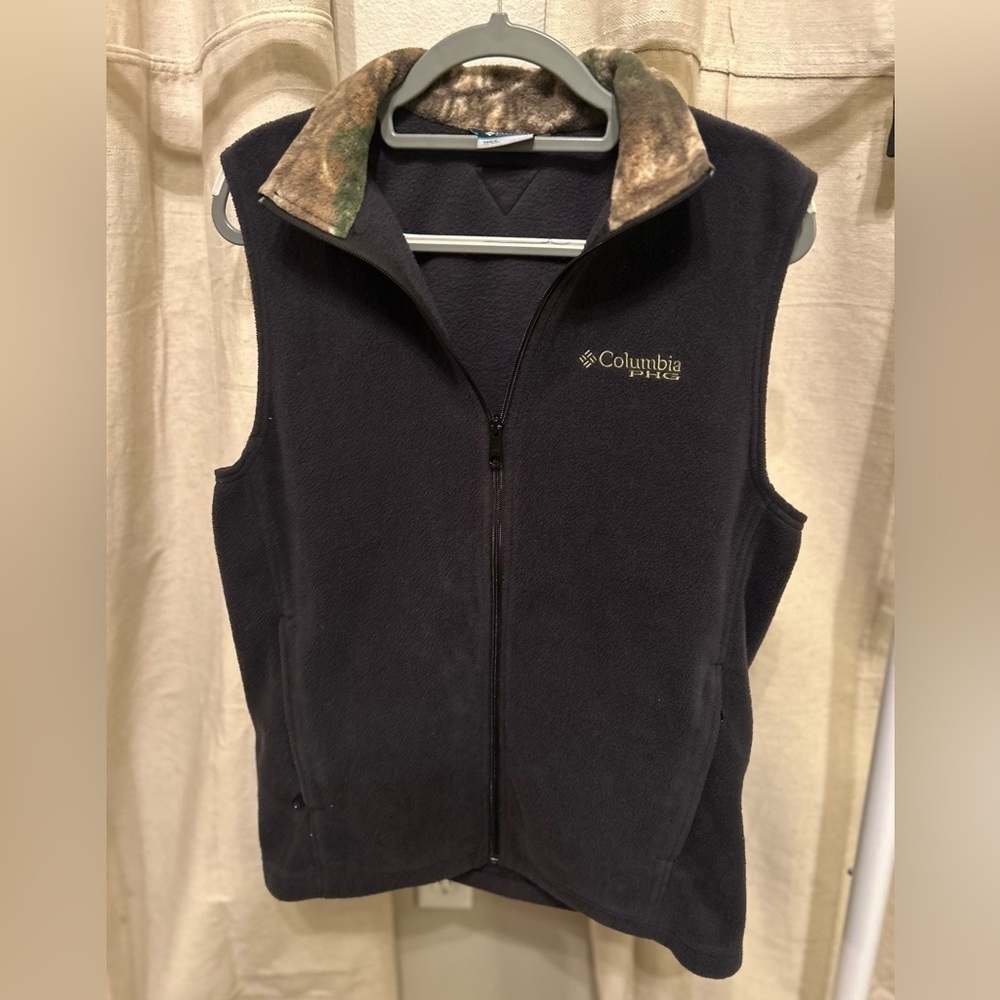 Columbia PHG Vest Mens Size Small Fleece Camo Hunting Realtree Unisex